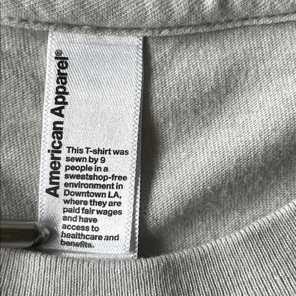 American Apparel Maroon 5 Gray Crewneck Tshirt 2015 Tour - Picture 3 of 6